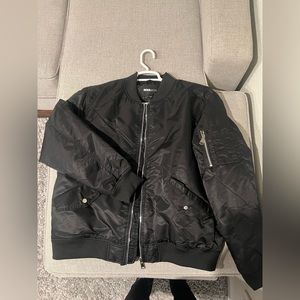 Nova men, black bomber jacket, new missing tags, never been worn